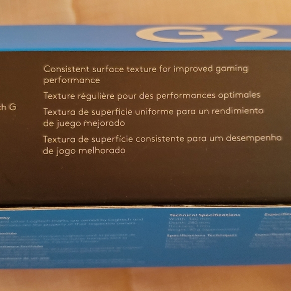 LOGITECH G240 Gamers Mouse Pad, Cloth - New in Box - Picture 3 of 6